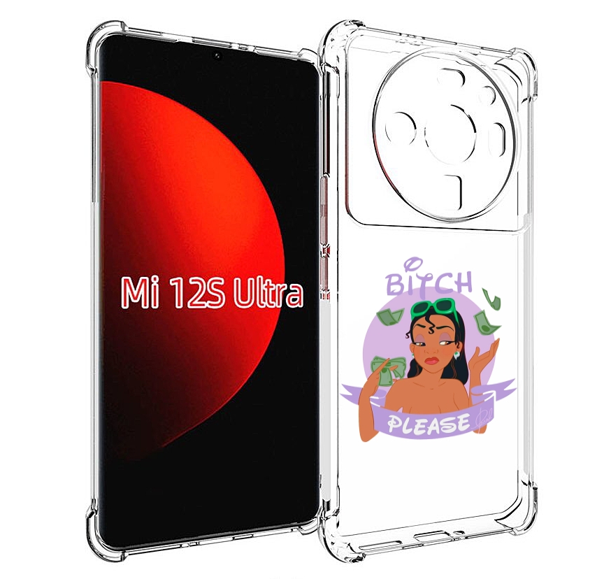 

Чехол MyPads деньги-пожалуйста женский для Xiaomi 12S Ultra, Прозрачный, Tocco