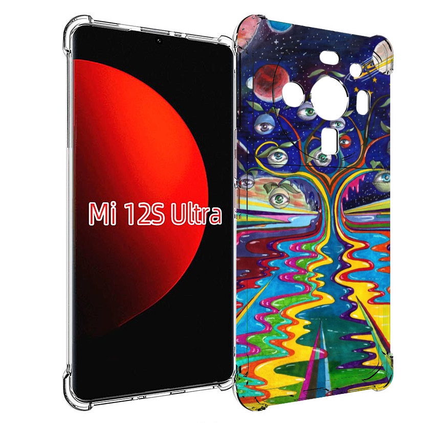 

Чехол MyPads дерево с глазами акварель для Xiaomi 12S Ultra, Прозрачный, Tocco