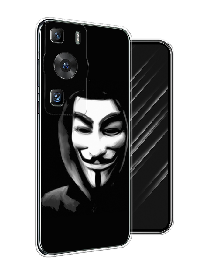 

Чехол Awog на Huawei P60/P60 Pro "Анонимус", Черный;серый;белый, 6121150-5