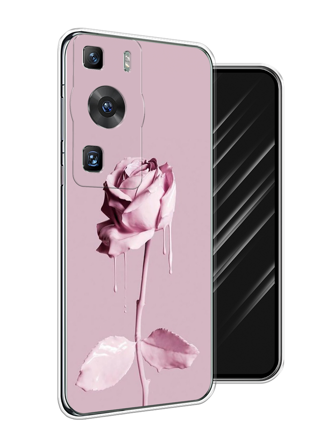 

Чехол Awog на Huawei P60/P60 Pro "Роза в краске", Белый;розовый, 6121150-8