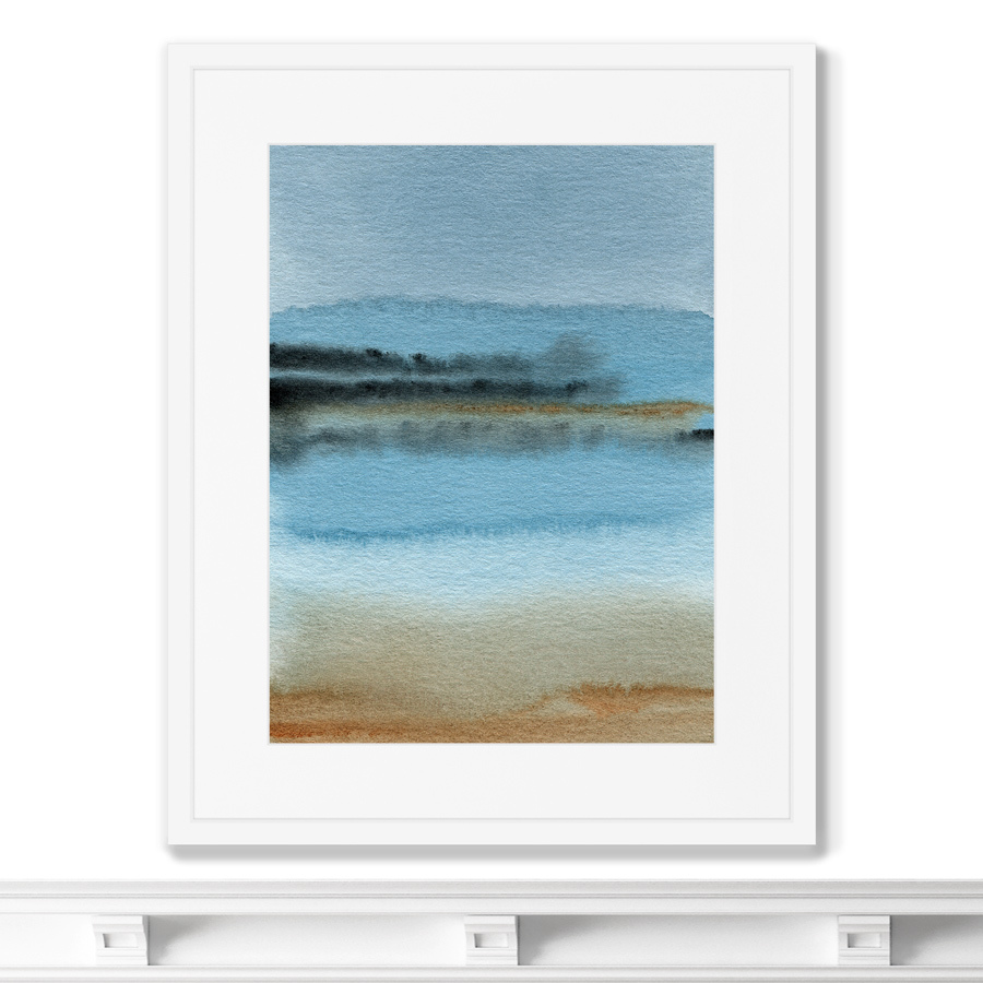 

Репродукция картины в раме Sandy lakeshore in the morning mist Размер картины: 42х52см