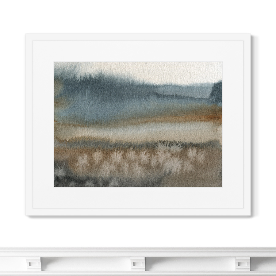 

Репродукция картины в раме Symphony of autumn lake in the fog Размер картины: 42х52см