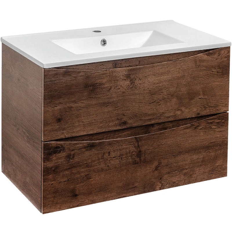 

Тумба под раковину Vincea Mia 75 VMC-2MA750RW подвесная R.Wood, Коричневый