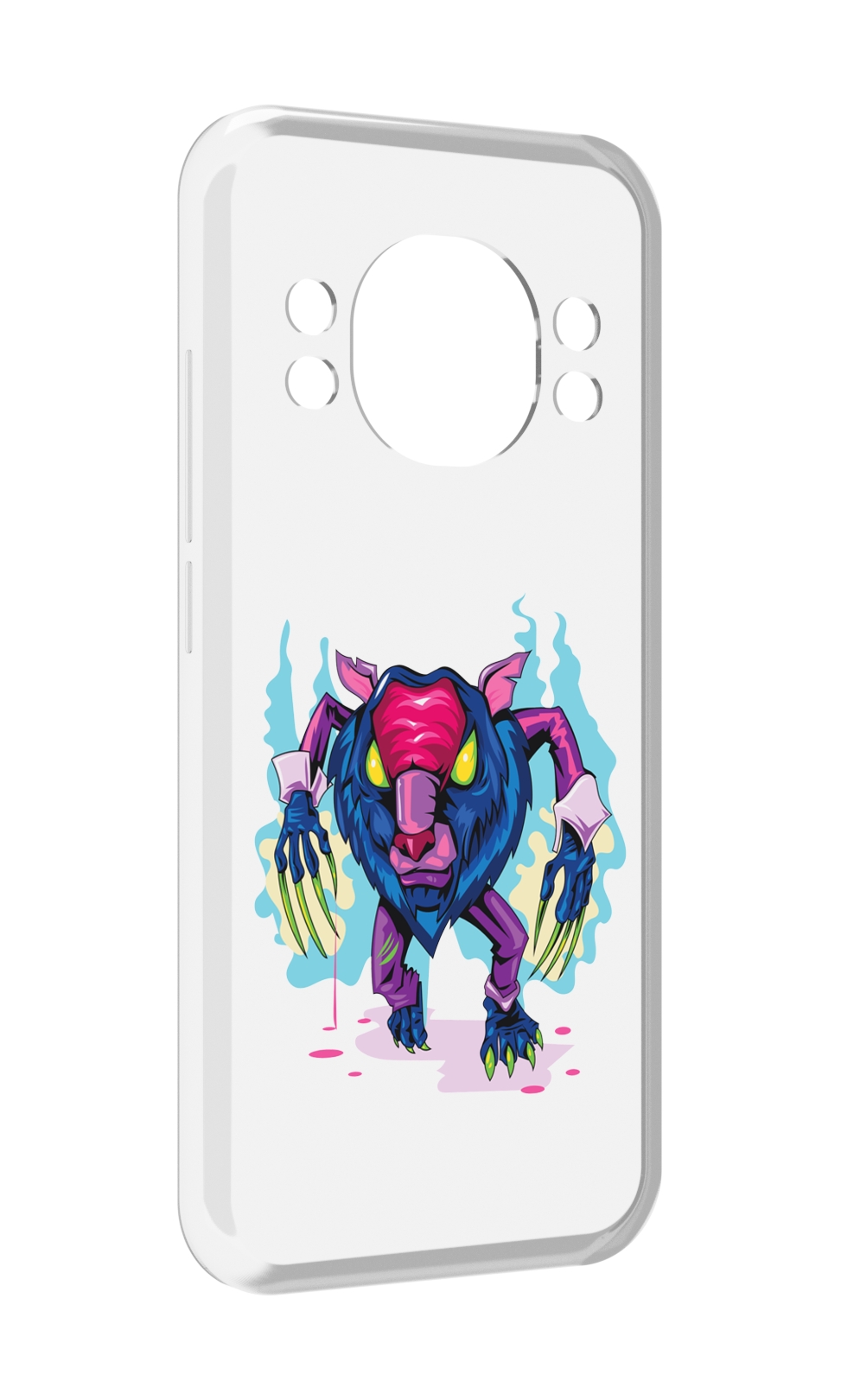 

Чехол MyPads фиолетовая-россомаха для Doogee S98 / S98 Pro, Прозрачный, Tocco