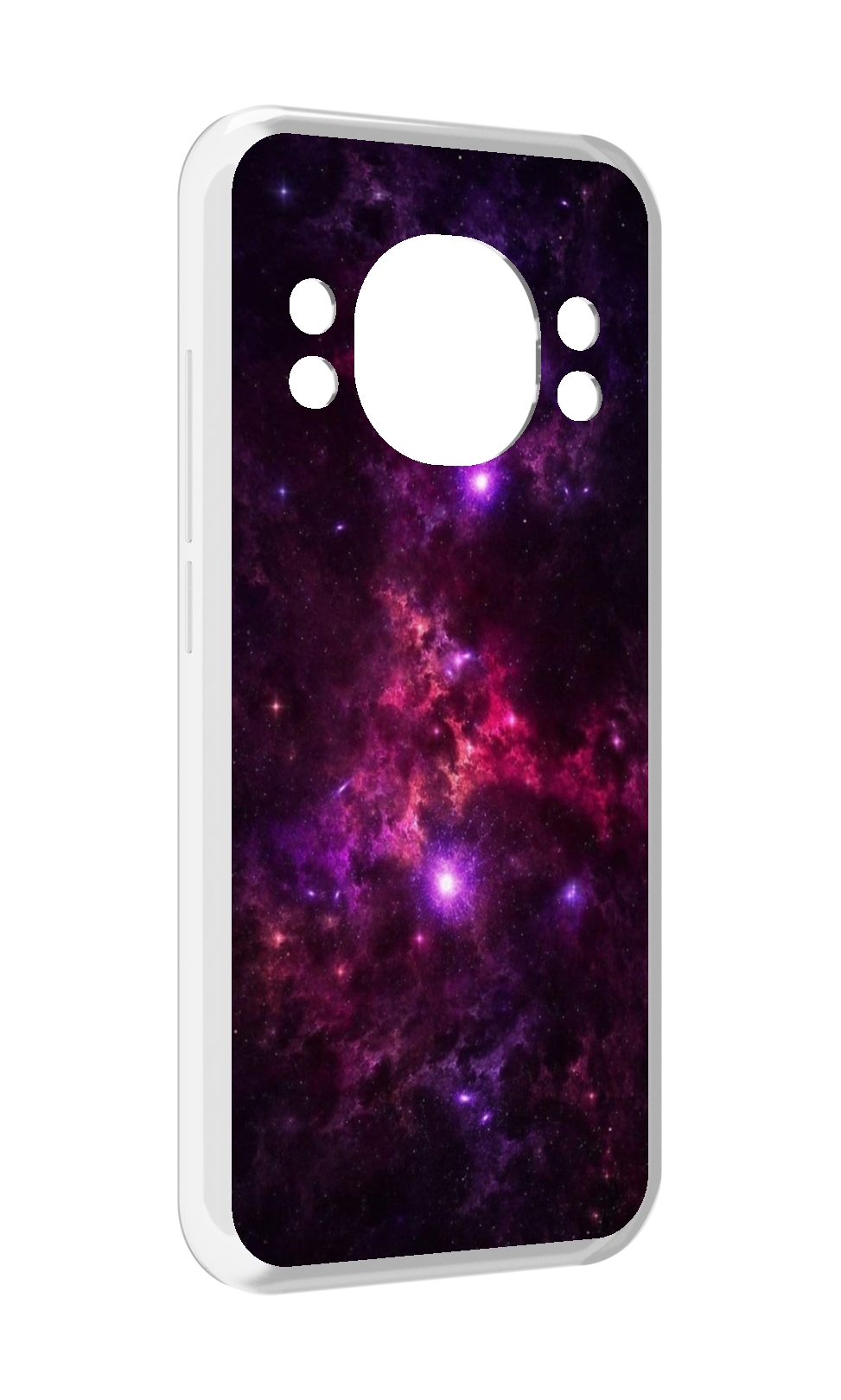 

Чехол MyPads фиолетовый-космос-с-облаками для Doogee S98 / S98 Pro, Прозрачный, Tocco
