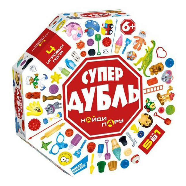 

Настольная игра развивающая Dream Makers-board Games Супер Дубль