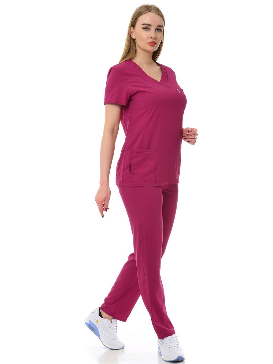 фото Костюм медицинский женский medicalwear магнолия-3 102 розовый 50 ru