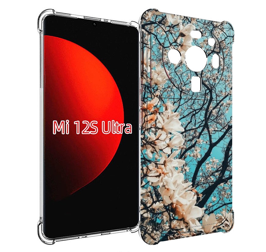 

Чехол MyPads дерево-с-цветочками для Xiaomi 12S Ultra, Прозрачный, Tocco