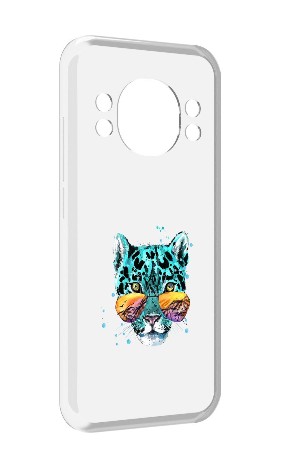 

Чехол MyPads голубой лео для Doogee S98 / S98 Pro, Прозрачный, Tocco