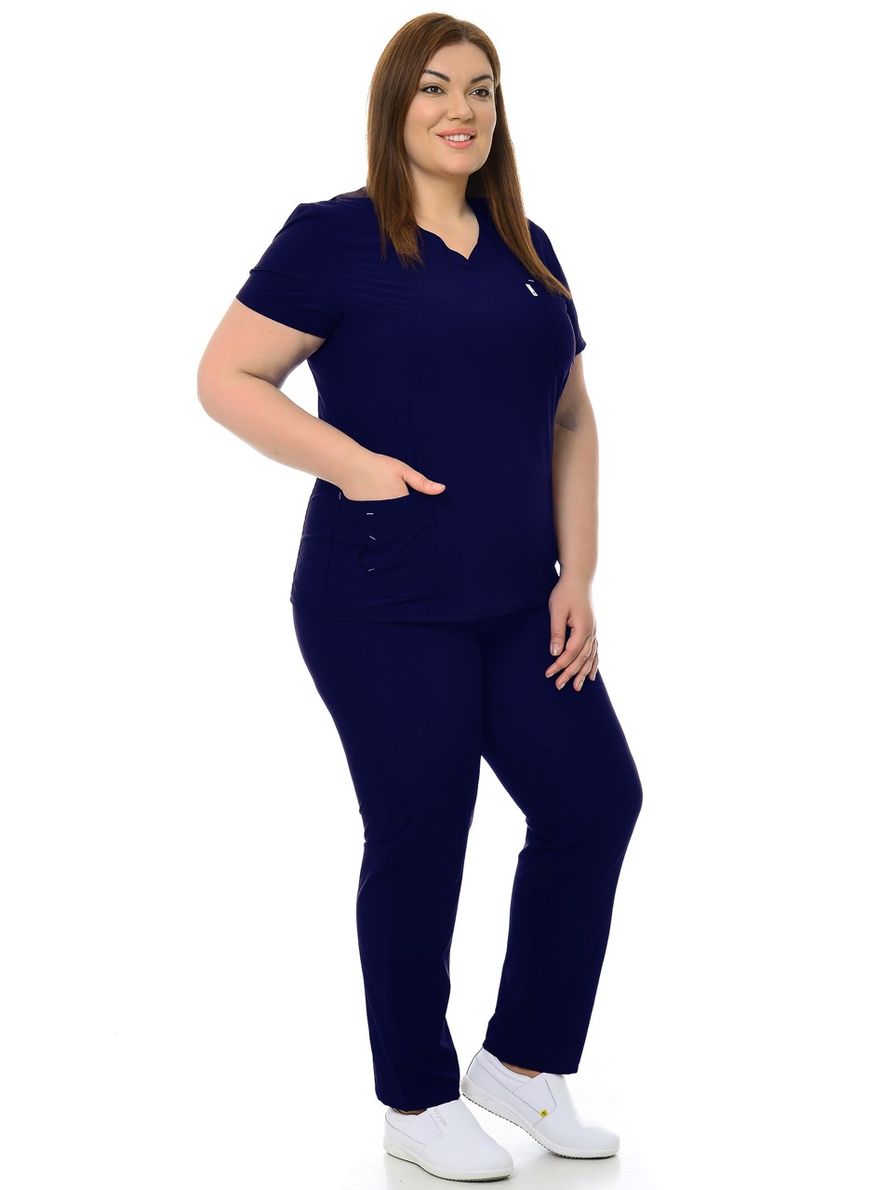 фото Костюм медицинский женский medicalwear магнолия-3 102 синий 44 ru