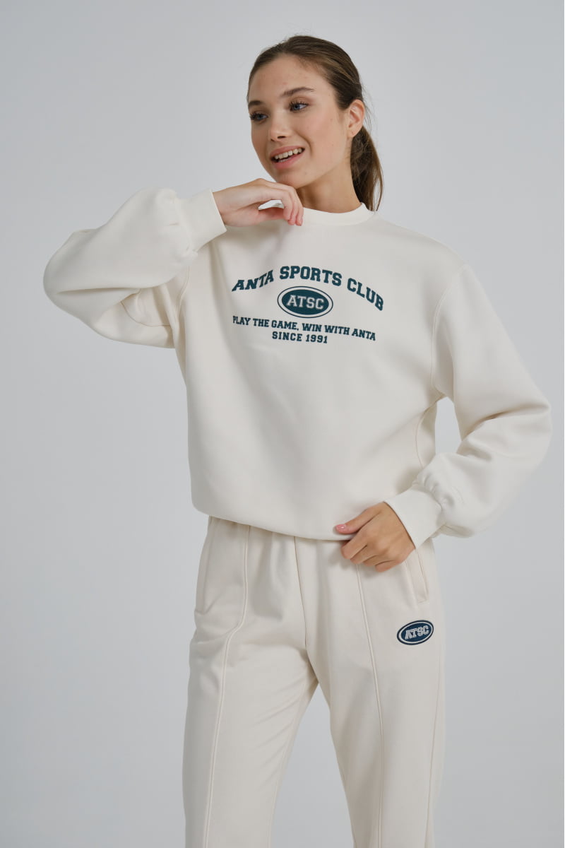 

Свитшот женский Anta 862348706S Vintage sports ECOCOSY белый S, 862348706S Vintage sports ECOCOSY