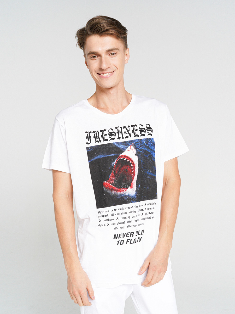 

Футболка мужская 63157 ТВОЕ белая 2XL, 63157