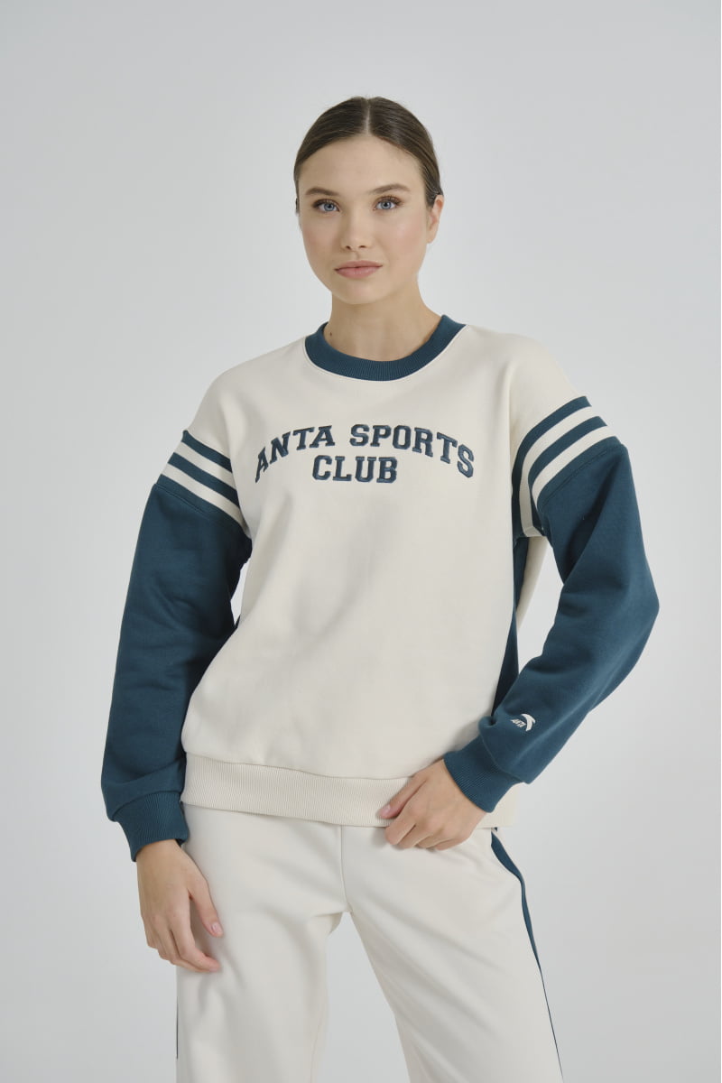 

Свитшот женский Anta 862348710 Vintage sports белый 2XL, 862348710 Vintage sports