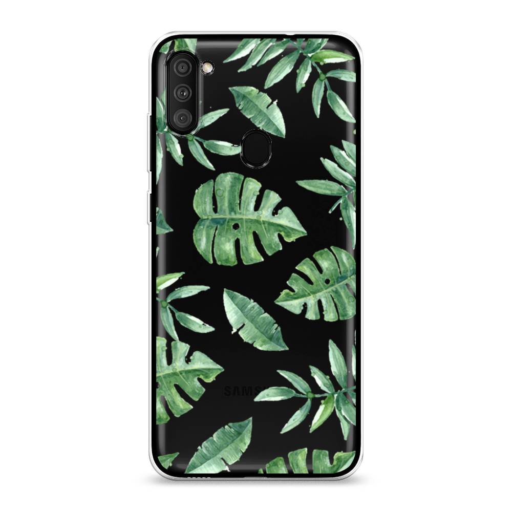 

Чехол Awog на Samsung Galaxy A11 / Самсунг A11 "Нарисованные пальмовые листья", Разноцветный, 2100150-4