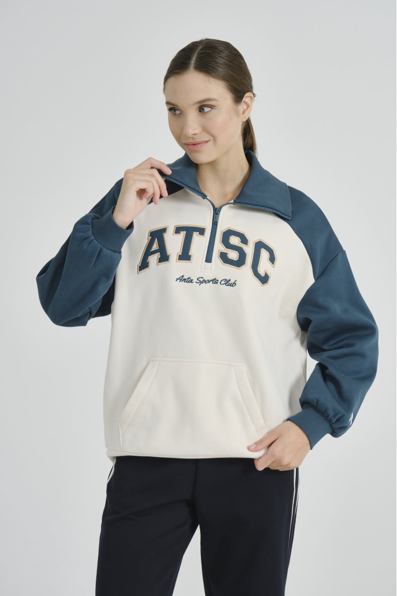 

Свитшот женский Anta 862348724 Vintage sports A-KIND FLEECE TECH зеленый XL, 862348724 Vintage sports A-KIND FLEECE TECH