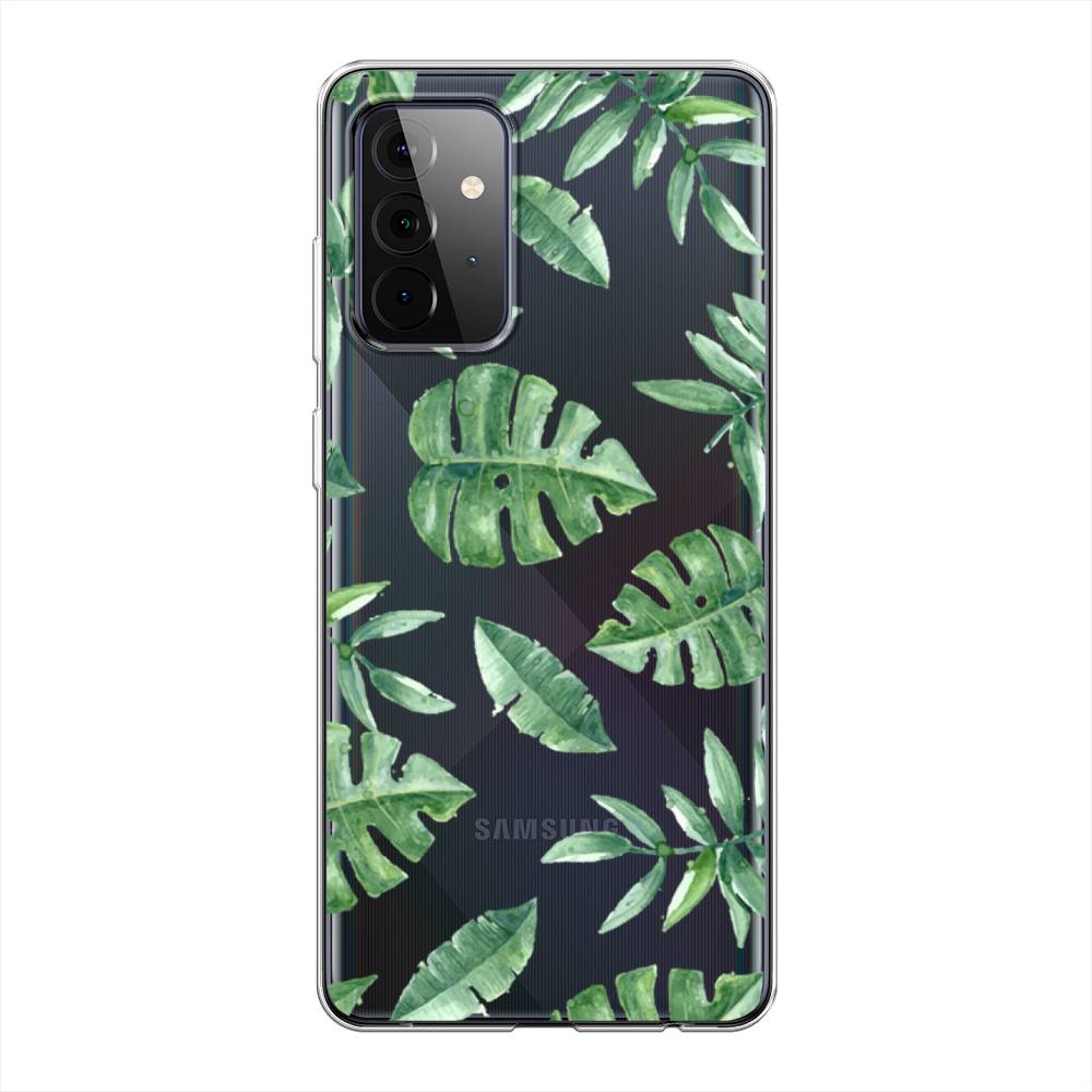 

Чехол Awog на Samsung Galaxy A72 / Самсунг A72 "Нарисованные пальмовые листья", Разноцветный, 2101950-4