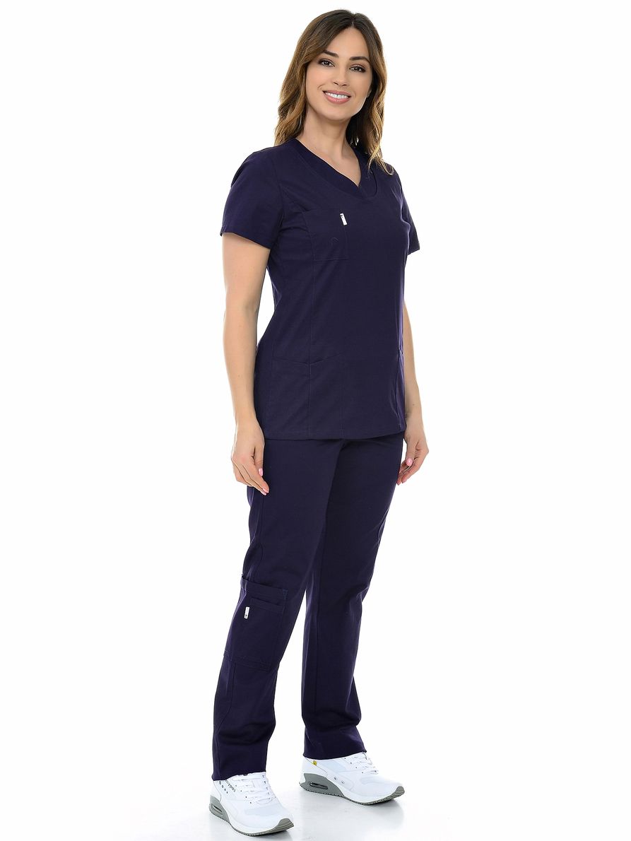 фото Костюм медицинский женский medicalwear магнолия 102 фиолетовый 44 ru