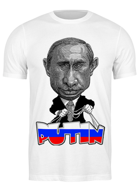 

Футболка мужская Printio Putin белая 2XL, Белый, Putin