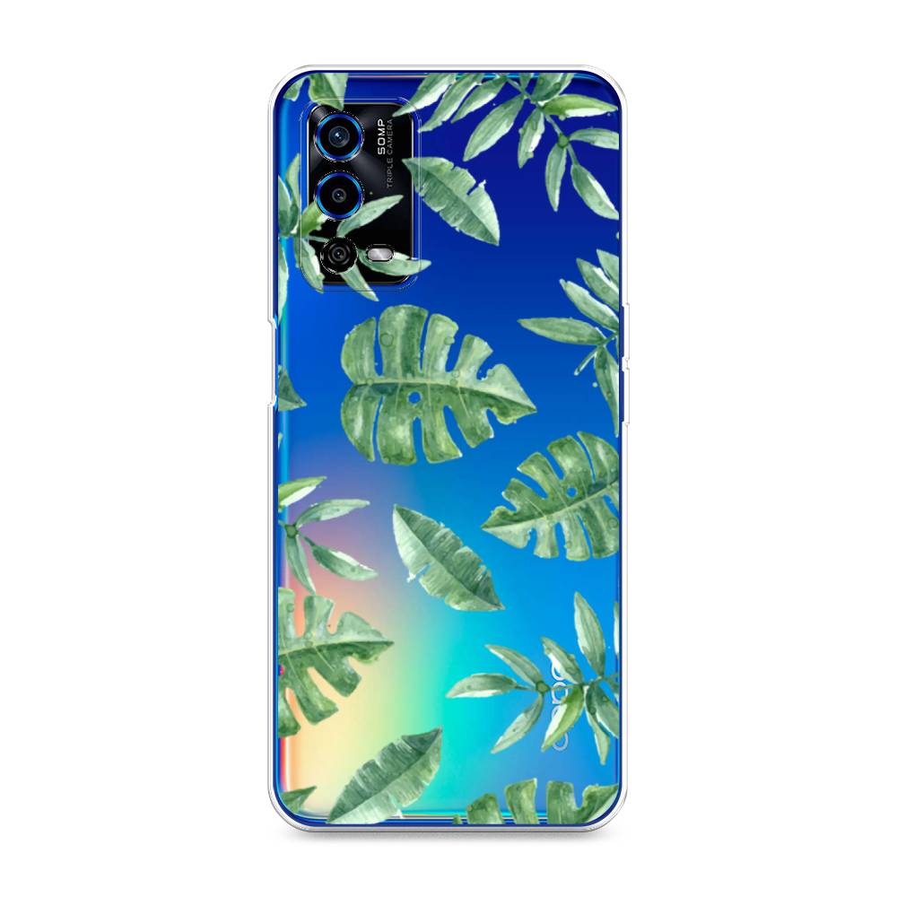 

Чехол Awog на Oppo A55 4G "Нарисованные пальмовые листья", Разноцветный, 259150-4