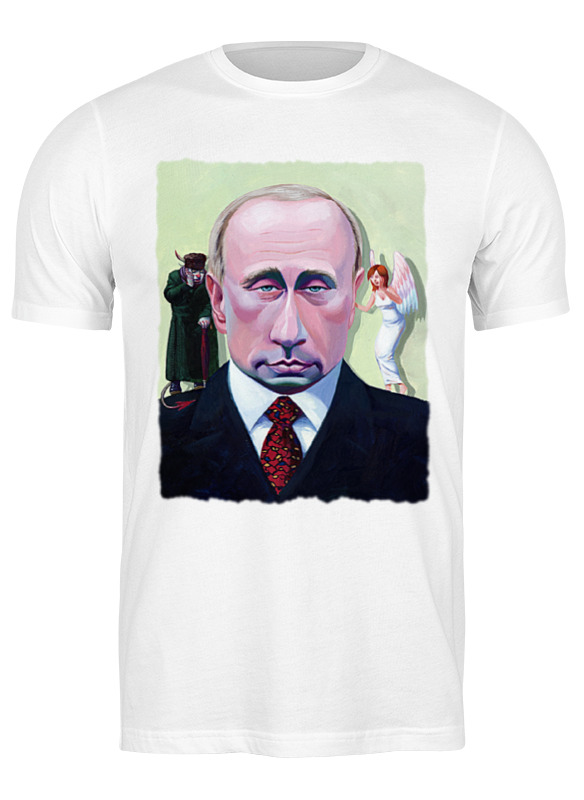 

Футболка мужская Printio Putin белая 2XL, Белый, Putin