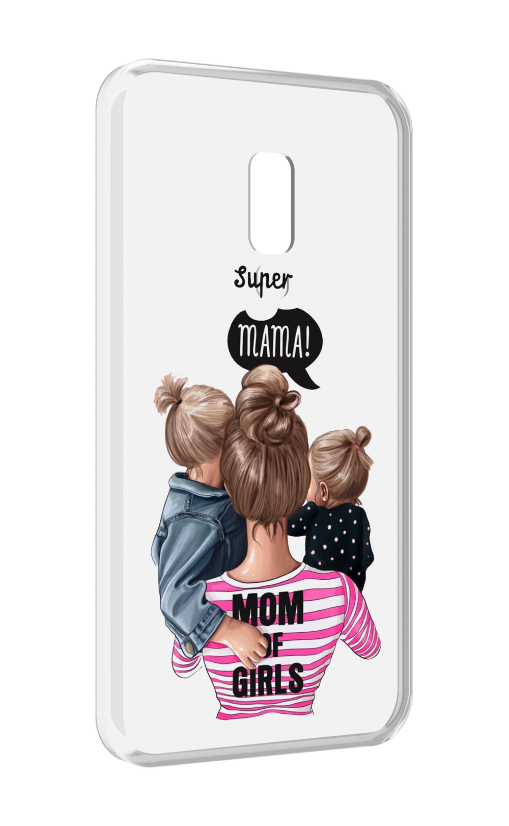 

Чехол MyPads Супер-мама-2 женский для Meizu 15, Прозрачный, Tocco