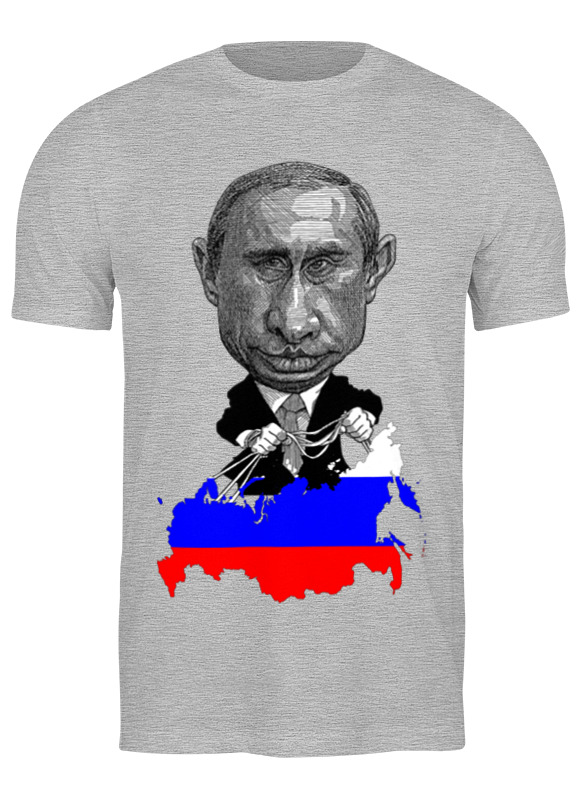 

Футболка мужская Printio Putin серая 3XL, Серый, Putin