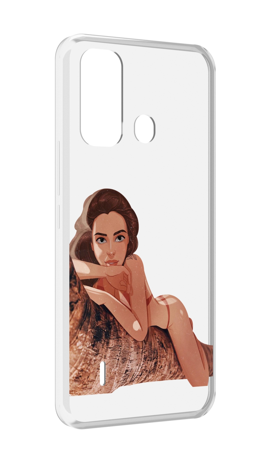 

Чехол MyPads амазонка-на-дереве для ITEL A49 / A58 / A58 Pro, Прозрачный, Tocco