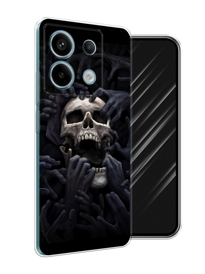 

Чехол Awog на Xiaomi Redmi Note 13 Pro 5G "Череп 29", Черный;серый, 320150-1