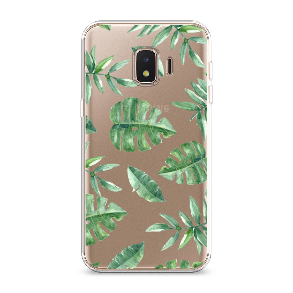 

Чехол Awog на Samsung Galaxy J2 Core (2018 Нарисованные пальмовые листья", Разноцветный, 2100550-4
