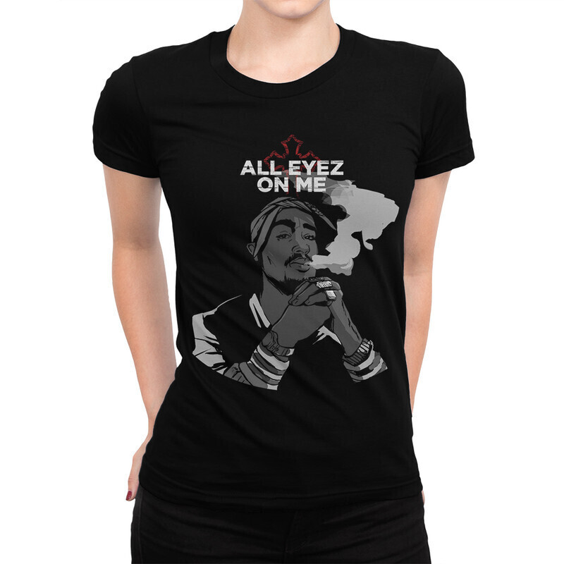 

Футболка женская Dream Shirts Тупак Шакур 10004361 черная M, Тупак Шакур 10004361