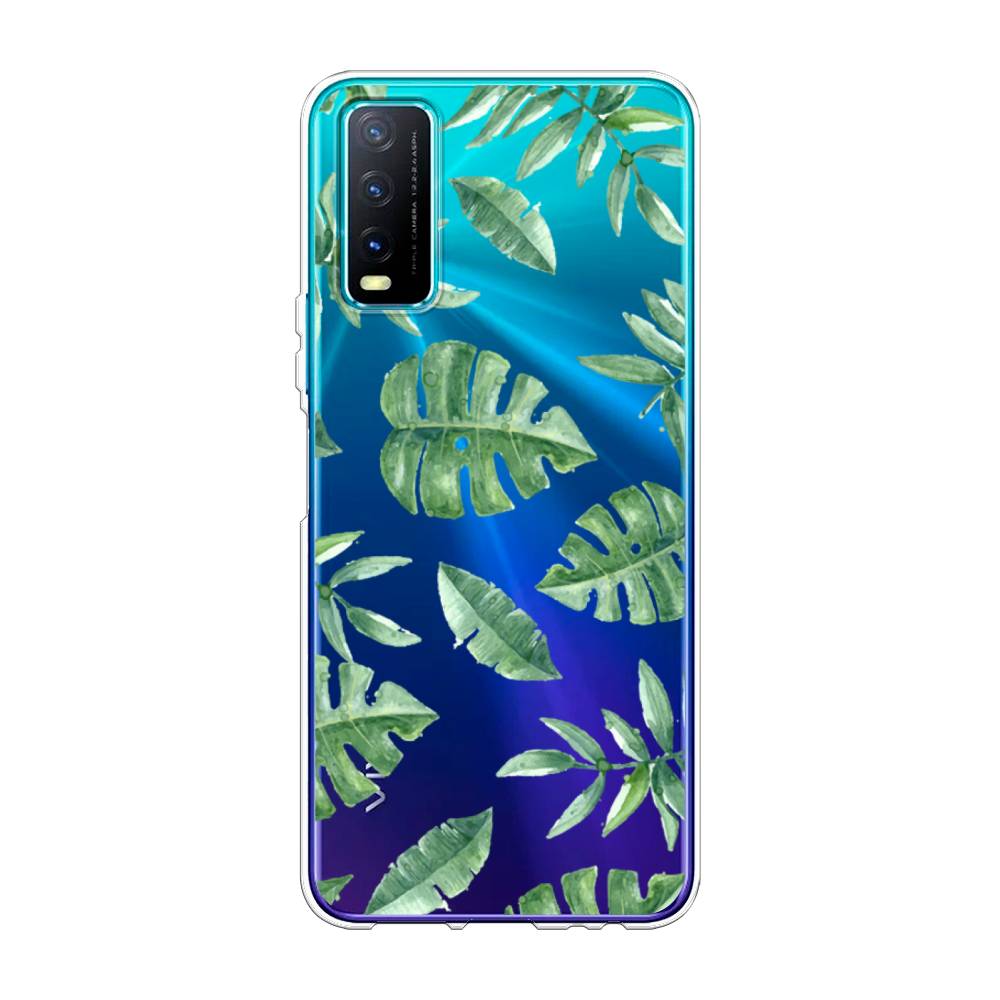 

Чехол Awog на Vivo Y20 "Нарисованные пальмовые листья", Разноцветный, 263650-4