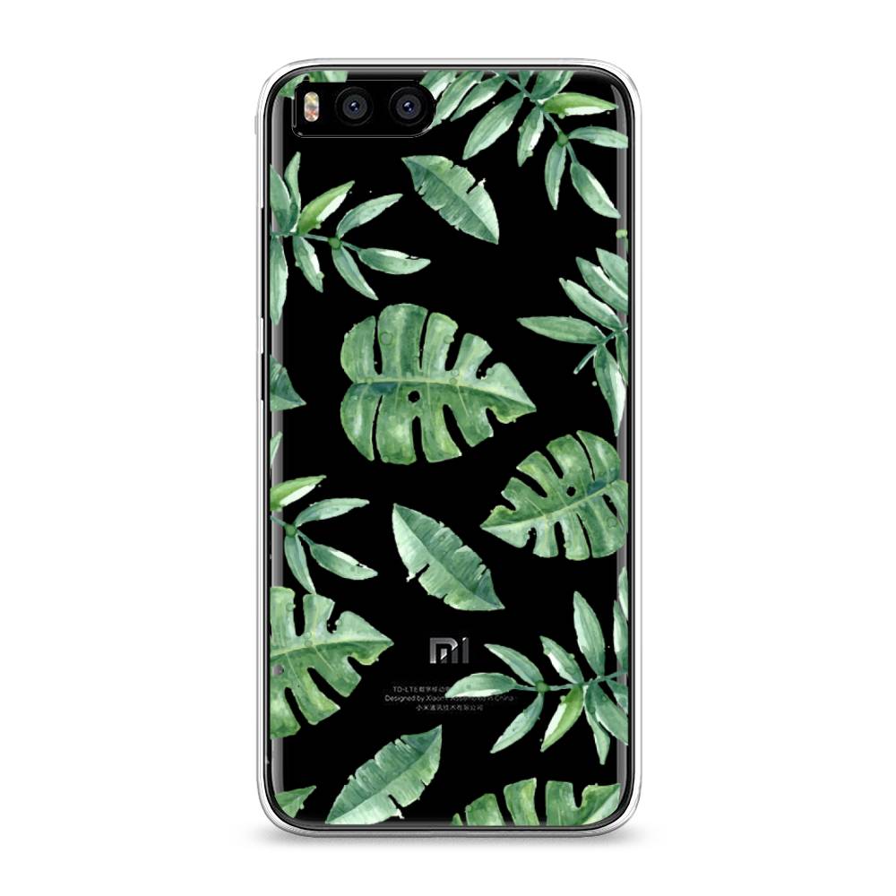 

Чехол Awog на Xiaomi Mi6 "Нарисованные пальмовые листья", Разноцветный, 30650-4