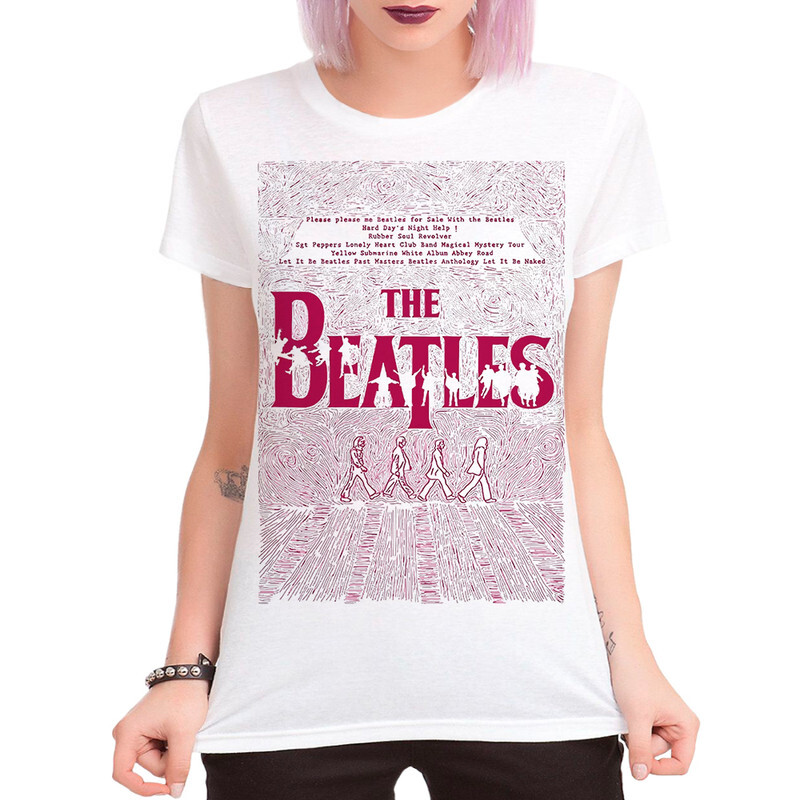 

Футболка женская Dream Shirts The Beatles 9899156111 белая XL, The Beatles 9899156111