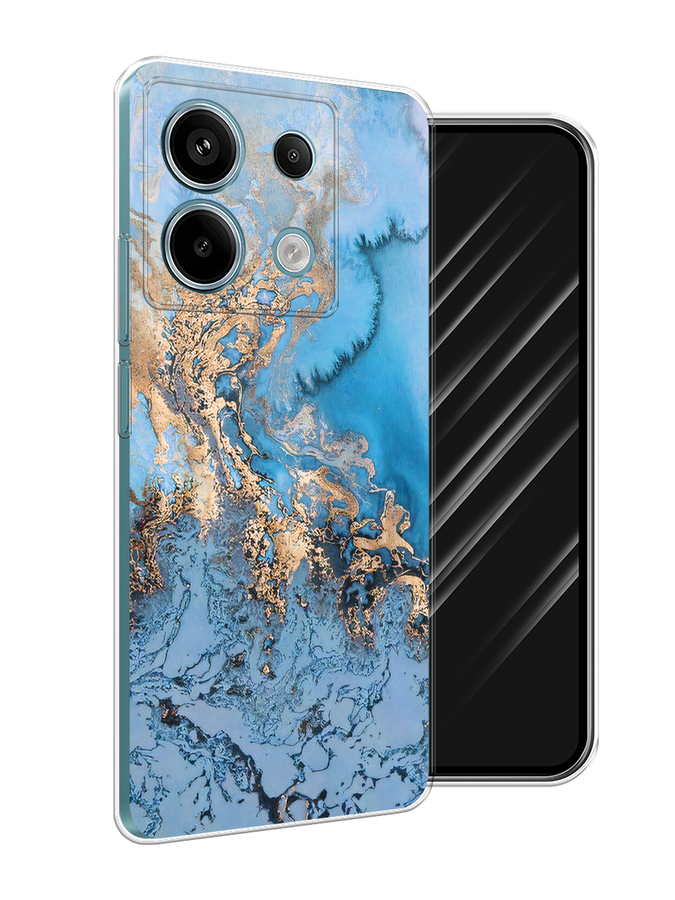 

Чехол Awog на Xiaomi Redmi Note 13 Pro 5G "Морозная лавина синяя", Серебристый, 320150-1