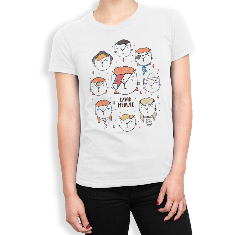 

Футболка женская Dream Shirts Дэвид Боуи 10004391 белая L, Дэвид Боуи 10004391
