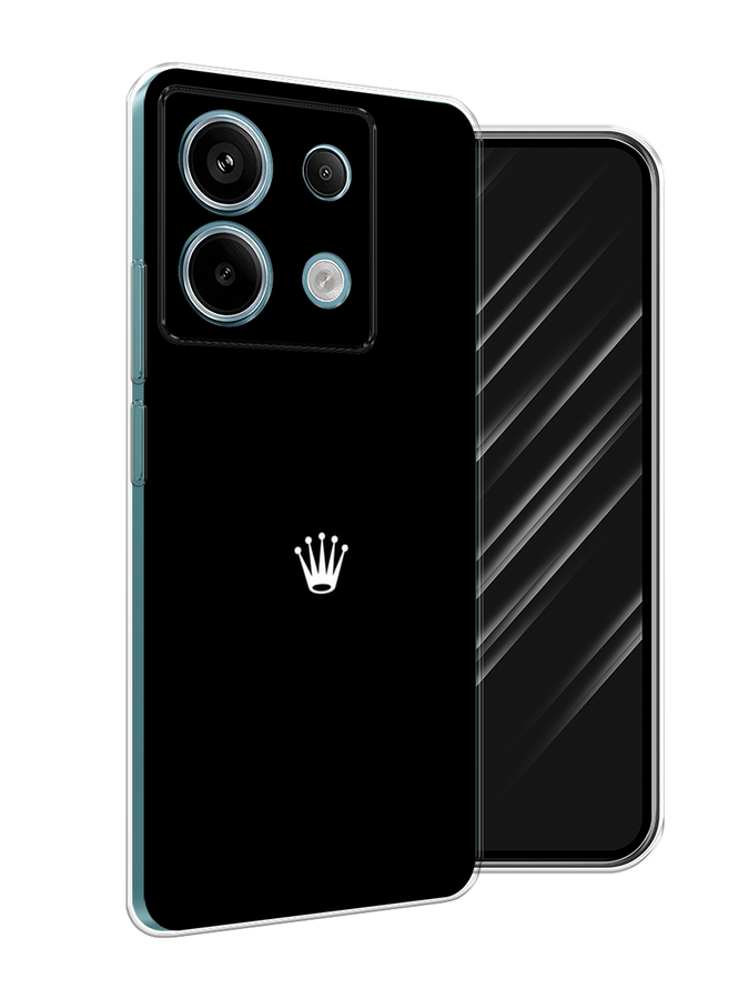 

Чехол Awog на Xiaomi Redmi Note 13 Pro 5G "Белая корона на черном фоне", Черный, 320150-1