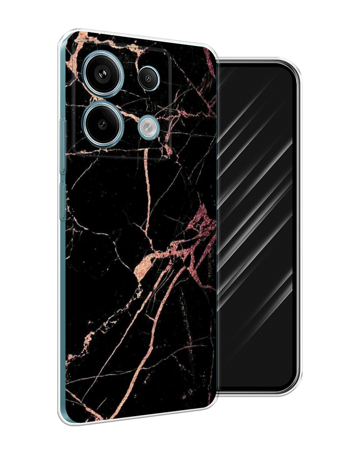 

Чехол Awog на Xiaomi Redmi Note 13 Pro 5G "Мрамор розовое золото", Черный;розовый, 320150-1
