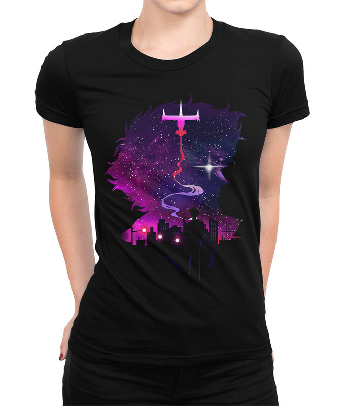 

Футболка женская Dream Shirts Ковбой Бибоп 9899158111 черная XS, Ковбой Бибоп 9899158111