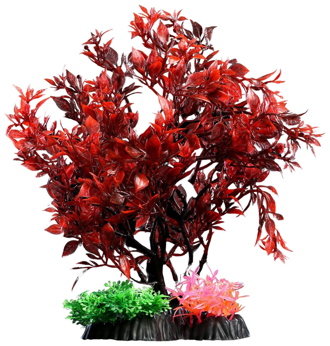 Растение аквариумное Пижон Аква T808 искусственное 25 см красно-зеленое