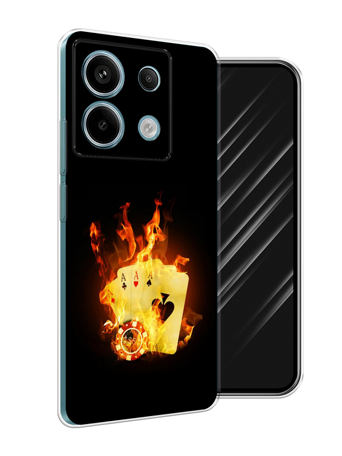 

Чехол Awog на Xiaomi Redmi Note 13 Pro 5G "Горящие карты", Черный;оранжевый, 320150-1