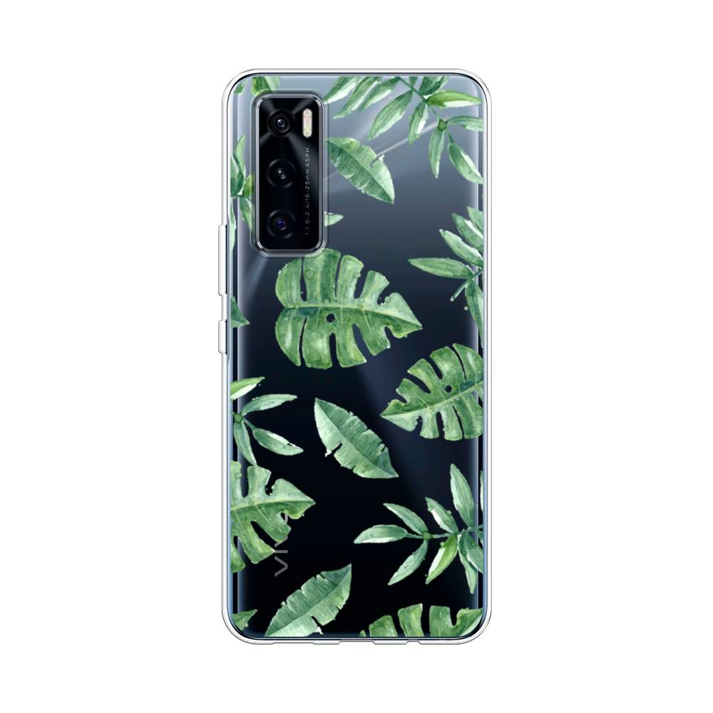 

Чехол Awog на Vivo V20 SE "Нарисованные пальмовые листья", Разноцветный, 263550-4