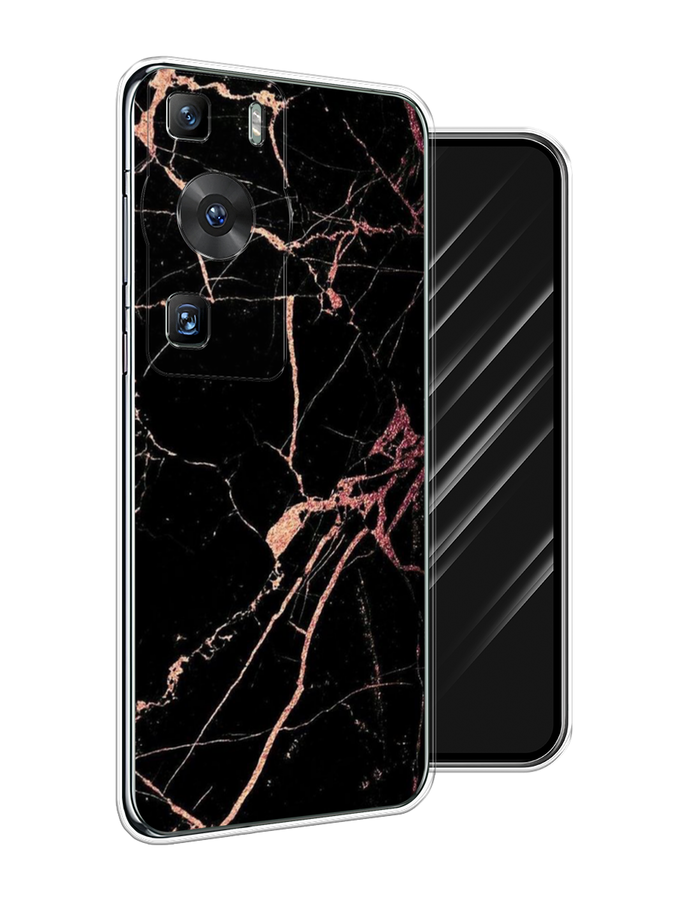 

Чехол Awog на Huawei P60/P60 Pro "Мрамор розовое золото", Черный;розовый, 6121150-3