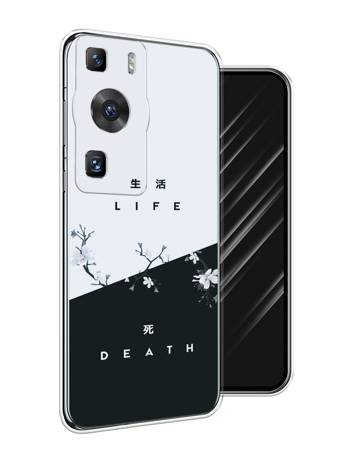 

Чехол Awog на Huawei P60/P60 Pro "Life and death", Черный;серый, 6121150-7
