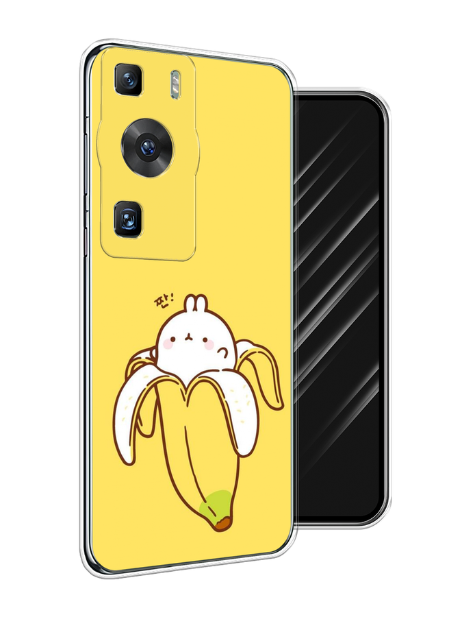

Чехол Awog на Huawei P60/P60 Pro "Зайчик-бананчик", Желтый;белый, 6121150-2