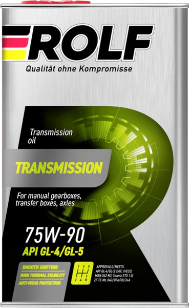 Масло Rolf Transmission 75/90 GL-4/GL-5 синтетическое металл 1 л