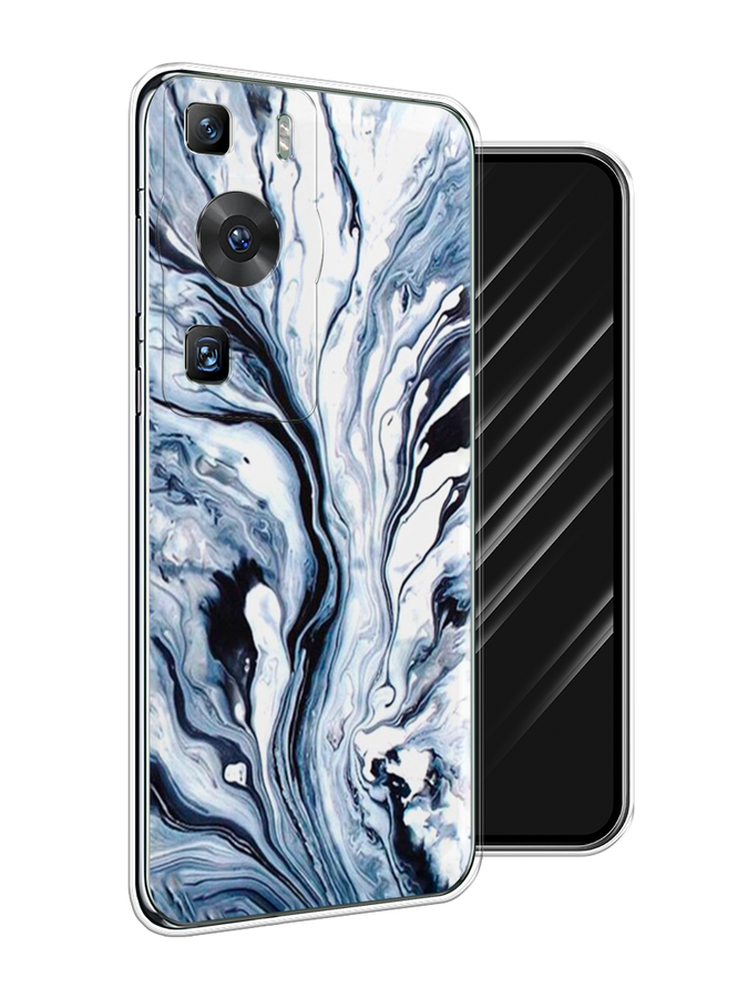 

Чехол Awog на Huawei P60/P60 Pro "Голубой минерал мрамор", 6121150-3