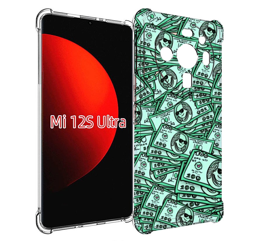 

Чехол MyPads доллары картинка для Xiaomi 12S Ultra, Прозрачный, Tocco