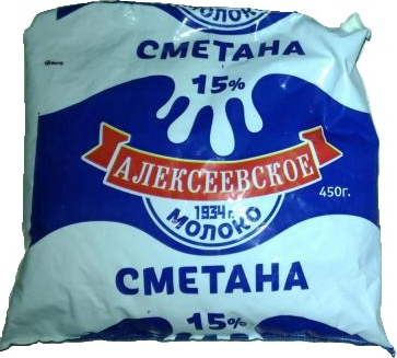 

Сметана Алексеевское 15% 450 г