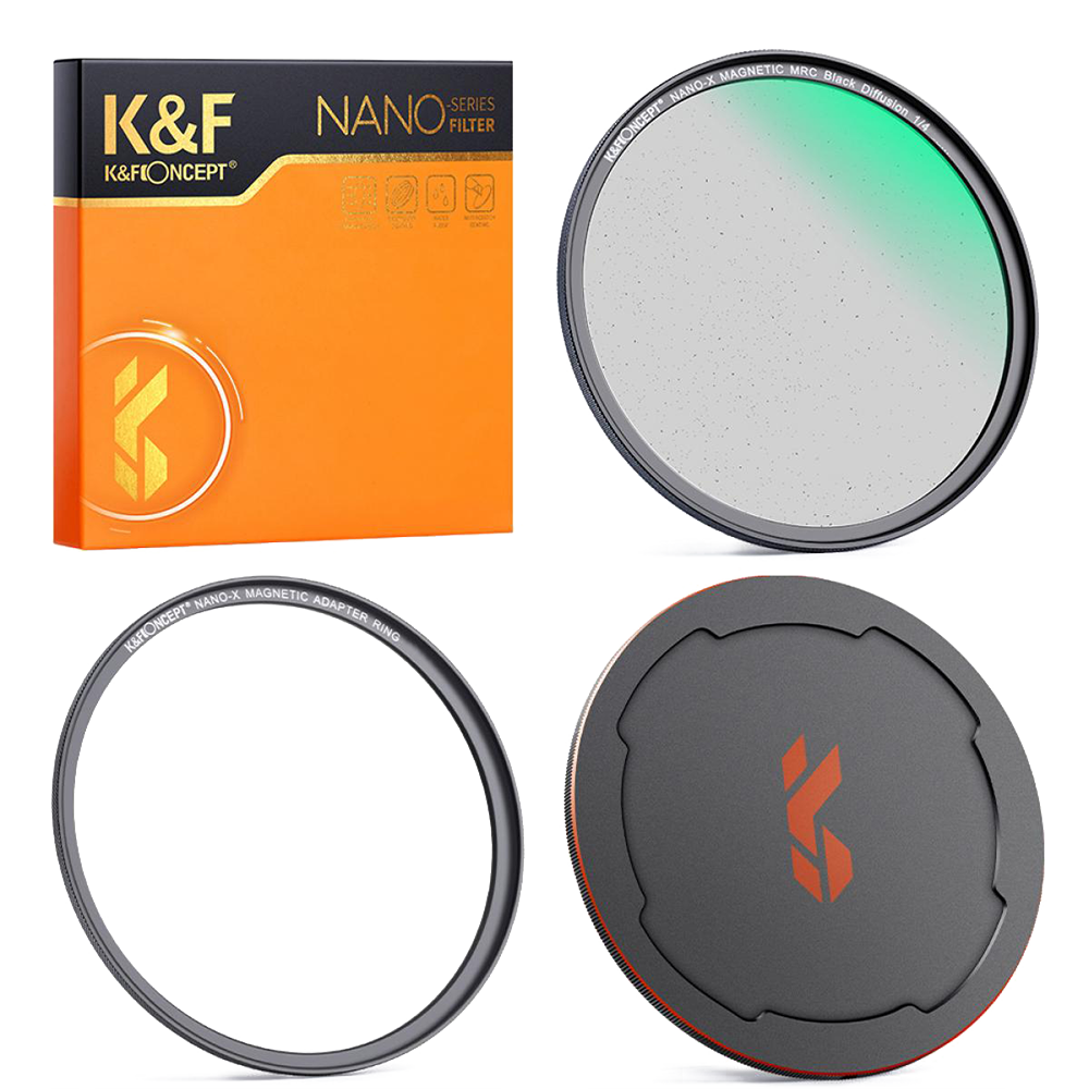 

Светофильтр K&F Concept Nano-X Magnetic Black Mist 1/4 82 мм, Nano-X Magnetic Black Mist 1/4