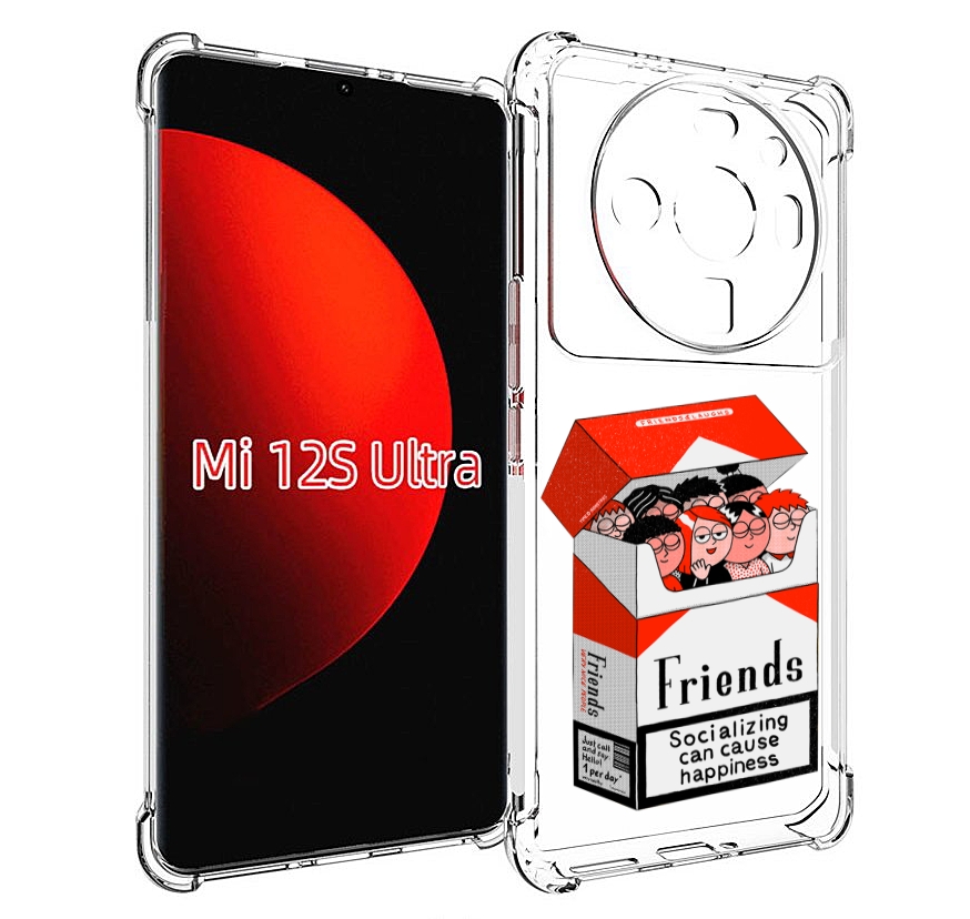 

Чехол MyPads друзья для Xiaomi 12S Ultra, Прозрачный, Tocco